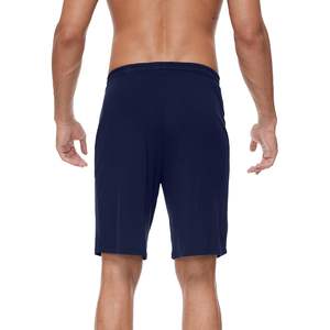 Pantalones Cortos de Pijama Personalizados para Hombre, de Viscosa de Bambú, Tejido Suave, Pantalones Cortos de Dormir de Verano, Color Azul Marino, Talla Pequeña - Product Image 5