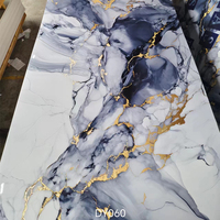 Facile à installer, panneau mural en PVC marbré de haute qualité, imperméable, 2440*1220, décoration pour mur de chambre à coucher