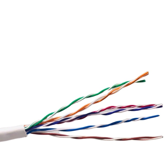 Cat3 Telephone Cable Cat5e Utp 24AWG 2 3 4 6 Pairs Twisted Telephone Cable Wire 99.99% Pure Copper/CCA Indoor Outdoor