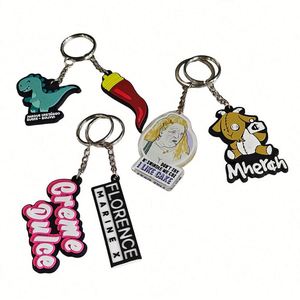 Diseño 2024, Llaveros 3D de Simulación con Logotipo Personalizado OEM, Llaveros con Forma Personalizada para Regalos, Mini Llaveros de PVC con Letras - Product Image 1