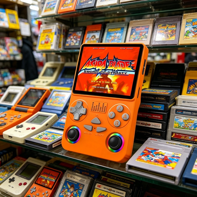 New Arrival Retro Handheld Video Game Console Two Players Handheld Game Console 7 Inch for Nostalgic Players