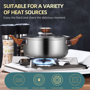 Juego de utensilios de cocina de acero inoxidable, olla caliente con hervidor y sartén de acero inoxidable - Product Image 5