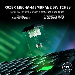คีย์บอร์ดเกมมิ่ง <span class=keywords><strong>Razer</strong></span> <span class=keywords><strong>Ornata</strong></span> V3 ปุ่มกดแบบ Low Profile สวิตช์ Mecha Membrane - Product Image 3