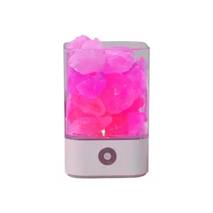 Kristal Natuurlijke Himalayan Zout Lamp Usb Led Multicolor Nachtlampje Tafel Lava Lampen Voor Slaapkamer Bed Armatuur Creatief Decor