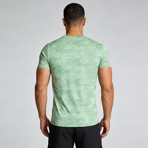 Camiseta Deportiva de Gran Tamaño de Secado Rápido con Estampado, Ropa Deportiva <span class=keywords><strong>para</strong></span> Hombre, Cuello Redondo, Camiseta Deportiva de Manga Corta <span class=keywords><strong>para</strong></span> Hombre - Product Image 2