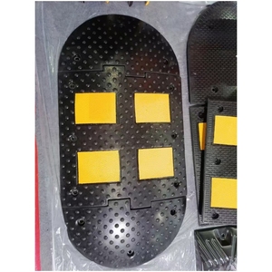 Hot bán nhà máy cung cấp tốc độ va chạm đường an toàn delineator bướu trong vàng đen cao su hiệu quả tốc độ giảm bướu - Product Image 5