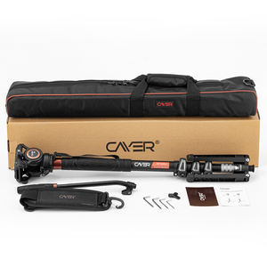 Cayer AF34DVH6 – monopode d'<span class=keywords><strong>appareil</strong></span> <span class=keywords><strong>photo</strong></span> professionnel avec tête fluide et sac de transport, Mini trépied 3 en 1 et fonction de bâton de Trekking - Product Image 6