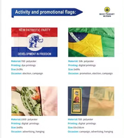 Gahumi Vente en gros du drapeau national du pays du Congo Drapeau de campagne électorale imprimé volant personnalisé