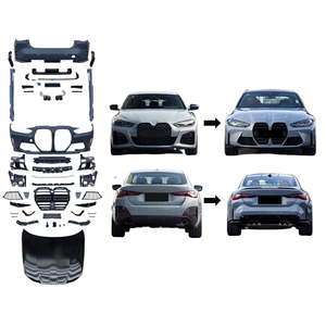 Kit complet de carrosserie, pare-chocs avant et arrière, jupe, diffuseur, pièces de mise à niveau extérieure pour <span class=keywords><strong>BMW</strong></span> Série 4 G22 G23 2021-2024 au style M4 - Product Image 1