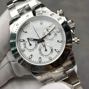 Montre mécanique haut de gamme pour hommes la plus vendue avec une montre-bracelet en argent chronographe exquise qui présente élégance et fonctionnalité - Product Image 1