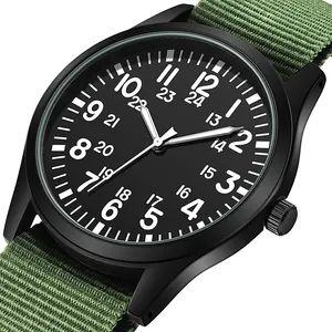 Montre-bracelet slim tendance pour hommes montres de marque originale bon marché imperméable à l'eau