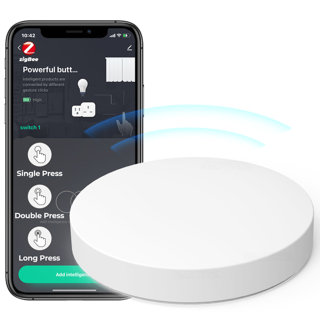 Tuya Zigbee Smart Key Switch Scene Switch Multi-Scene Intelligent Linkage Wireless Smart Button Remote Control Smart Home Work
