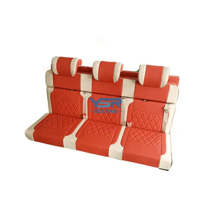 Asiento Cama Triple Plegable de Cuero Sintético de Lujo para RV, Ancho Personalizable para <span class=keywords><strong>Ford</strong></span> <span class=keywords><strong>Transit</strong></span>, Sprinter, Toyota Hiace, RV Camper - Product Image 1