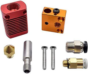 Kit Hotend MK8 complet avec chaussette en silicone et tube PTFE pour extrudeurs d'imprimantes 3D Creality <span class=keywords><strong>Ender</strong></span> <span class=keywords><strong>3</strong></span> Pro <span class=keywords><strong>V2</strong></span> CR10 1,75 mm - Product Image 1