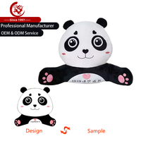 Coussin décoratif en peluche personnalisable avec motif visage de chat mignon, forme ronde, lavable, rembourrage polyester/coton, fermeture éclair, broderie