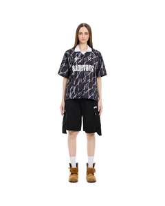 เสื้อยืด PRISON POLO ทรงบ็อกซี่ ผ้าโพลีเอสเตอร์ 100% พิมพ์ลายด้านหน้าด้วยเทคนิคซิลค์สกรีน พร้อมป้ายปักด้านหน้า - Product Image 5