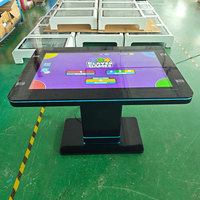 Meja Kopi Pintar Android 43 Inci dengan Layar Sentuh dan Tablet Game