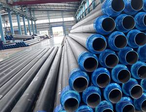 Hiệu suất cao liền mạch thép <span class=keywords><strong>API</strong></span> ống dầu pre-cách nhiệt HDPE Áo khoác phun áp dụng Polyurethane bọt lớp phủ hàn cắt - Product Image 5
