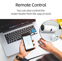 Interrupteur mural électrique intelligent Zigbee 40A à bouton-poussoir pour chauffe-eau, climatiseur, chaudière, avec contrôle par application et vocal
