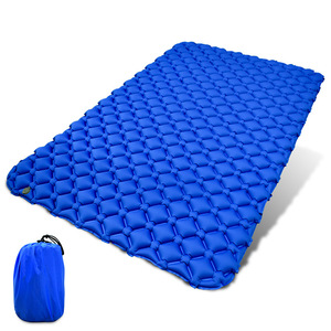 Outdoor double inflatable mattress TPU Nylon lightweight moisture-proof tent sleeping mat Camping camping water-proof mattress