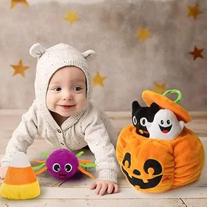 Custom My First Halloween Pumpkin <strong>Toys</strong> Stuffed Pumpkin Plush Cat <strong>Spider</strong> <strong>Ghost</strong> Candy Corn for Baby Girls Boys - Product Image 3