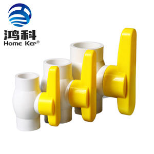 Grosir katup bola plastik 1/2 "-4" dengan pegangan panjang Ukuran kustom katup bola UPVC PVC kualitas tinggi untuk air - Product Image 6