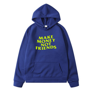 Fai soldi non <span class=keywords><strong>felpa</strong></span> con cappuccio con lettere stampate - Product Image 2