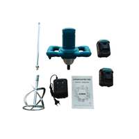 Perceuse électrique sans balais industrielle portative, agitateur manuel pour poudre de mastic et peinture, mélangeur de béton DIY 21V 600W