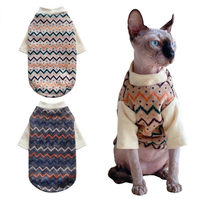Vêtements pour chiens en jacquard de luxe en gros, nouvelle qualité, style classique, pull durable pour animaux de compagnie