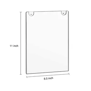 亚克力壁挂式定制A4 A5 A6广告框架浮动相框亚克力标牌支架亚克力展示架