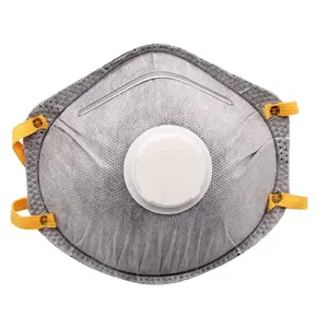 Aktivkohlefilter-Staub maske für Bauarbeiter CE2834-Zertifikat Einweg geformte FFP3-Filter-Faltmaske - Product Image 1