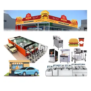 Complete KFC Full Set Solution Commercial Restaurant Kitchen Machine Fast Food Catering Equipment