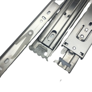 Guías deslizantes de acero inoxidable para cajón, rodamiento de bolas de 45mm, canal de alta resistencia, venta al por mayor de fábrica - Product Image 3