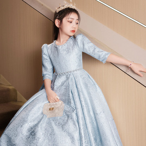 Bella ragazza Principi a-line Party lungo Performance abito <span class=keywords><strong>da</strong></span> <span class=keywords><strong>sera</strong></span> ragazza pianoforte Host violino abito - Product Image 3