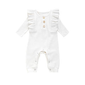 Ropa de Bebé en Oferta 2021, Mamelucos de Manga Larga para Otoño, Mameluco de Algodón 100% Acanalado, Mono para Bebés, Mamelucos para Niñas - Product Image 5