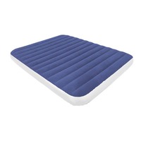 Lit gonflable pliable double avec pompe intégrée Matelas gonflable intérieur et extérieur pleine grandeur