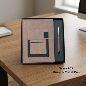 Ensemble de stylos et agenda professionnel en cuir PU A5 avec 100 feuilles et couverture rigide imprimée UV pour usage professionnel et bureautique - Product Image 3