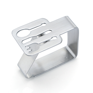 Thép Không Gỉ Bảng Bìa Kẹp Vải Chủ Sở Hữu Khăn Trải Bàn Clip Cho Nhà Dã Ngoại BBQ Bàn Đám Cưới Trang Trí & Phụ Kiện - Product Image 6