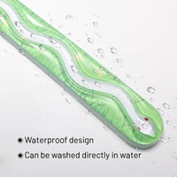 Tapis de souris pour clavier PC personnalisé, design en gel transparent, repose-poignets de jeu en forme de croissant, résistant à l'eau, changement de couleur progressif