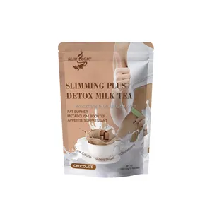 OEM Service Slim Milk Tea Mixed with Reishi Mushroom Ganoderma Extract Powder Instant Tea