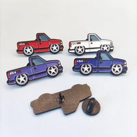Épinglette personnalisée en métal en forme de voiture, épinglette en émail doux pour chapeau, épinglettes personnalisées avec votre logo de voiture