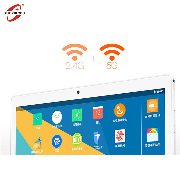 Tablet PC 10 pulgadas Multi-touch IPS Android 6 Quad Core Tablet PC BT GPS OTG Cámara 2,4 + 5G Dual WIFI Tablet Mini portátil