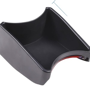 Boîte de rangement pour console centrale de voiture, pour Fiat 500, organisateur de console centrale avec compartiment porte-gobelet - Product Image 2