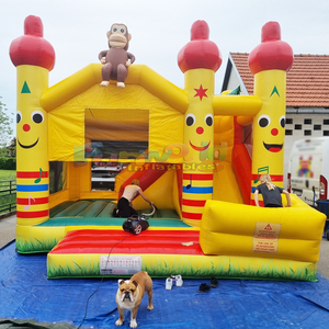 Chateau gonflable de chantier inflatable little <b>builder</b> bouncy castle slide combo commercial kids bounce house - Product Image 2