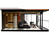 Capsule spatiale mobile, maisonnette en acier étanche pour le glamping et le camping, vente en gros directe d'usine
