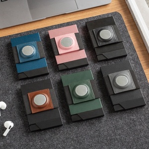 TILONSTAR TVC507 Porte-cartes en métal mince Porte-cartes pop-up minimaliste Porte-cartes de crédit mince multicolore pour porte-cartes Airtag - Product Image 6