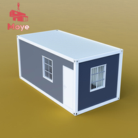 Maison de conteneur préfabriquée de luxe de 20 pieds en Chine conteneur logistique extensible à plat maison panneau de sable respirant porte assemblée