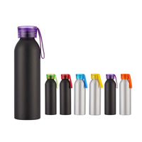 Bouteille d'eau sportive en aluminium Beauchy 2026, légère, populaire, sans BPA, 700 ml, avec corde en silicone