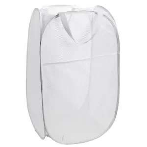 Nette Moderne PopUp Wäschekorb, Polyester Mesh Tragbare Bad Wäsche Korb Baby Für Kinder Schmutzige Kleidung/