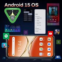 Oukitel Wp55 5g teléfono resistente 12GB + 256GB 108mp Cámara 6,6 pulgadas Android 15 Mediatek Dimensity 7025 Octa Core Nfc Otg 5g Smartphone